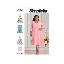 Patron Simplicity 9474 - Robes Et Veste Pour Dames Taille N°fr 52-56