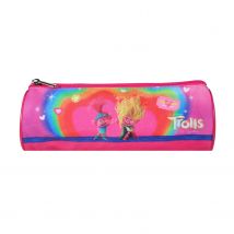 Trousse Scolaire Ronde Les Trolls Rose - Bagtrotter - Bagtrotter