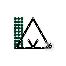 Triangle De Positionnement Multi-combinaisons Pour Billes De 57mm - Lot De 6pcs - 1001jouets
