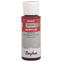 Peinture Acrylic, Flacon 59 Ml, Rouge Bourgogne - DecoArt