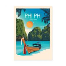 Affiche 50x70 Cm - Phi Phi Thailand - Studio Inception - Wall Editions