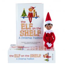 The Elf On The Shelf Cadeau Set: Garcon – Anglais, 27x18,5 Cm, Set De Cadeau Avec Poupée Lutin Scout Et Histoire À Raconter + Certificat D’adoption,