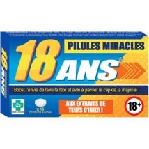 Pilules Miracles - Bonbon Humoristique - 18 Ans - Anniversaire - Idées Cadeaux - Sudio