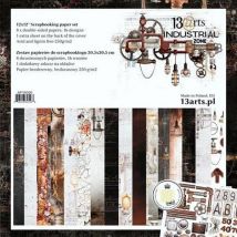 8 Papiers Scrapbooking 30 X 30 Cm 13@rts Industrial Zone - 13ART RECORDS