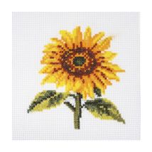 Mini Kit De Point De Croix Tournesol 10 X 14,7 Cm – Trimits Tournesol Jaune
