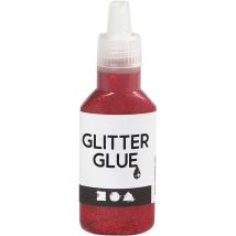 Colle À Paillettes, Rouge, 25 Ml/ 1 Flacon - CC Hobby
