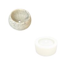 Moule En Silicone Ø 11cm X 4cm - Pot Rond - Jesmonite