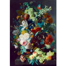Puzzle 1000 Pièces - Jan Van Huysum - Still Life With Flowers And Fruit, 1715 - Bluebird Puzzle