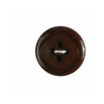 Lot De 4 Boutons Rebord Marron 20 Mm - Distrifil Marron