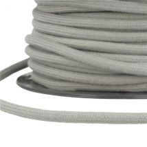 Bobine 20m Cordon Coton Gris Clair 8mm - My mercerie