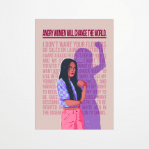 Carte Postale - Lauriea - Angry Women - 14,8 X 10,5 Cm - Made In France - My 365