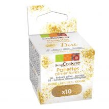Paillettes Alimentaires Dorées 50 G - Scrapcooking