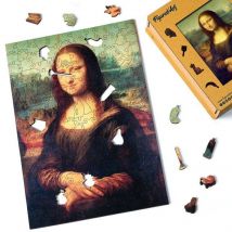 Puzzle 2d En Bois Adulte - La Joconde De Léonard De Vinci - Figured'Art