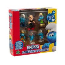 Figurines - Les Schtroumpfs - Coffret 6 Figurines 5 Cm Dont 1 Exclusive Azrael - A Partir De 3 Ans - Puf14 - Giochi Preziosi