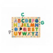 Puzzle Éducatif – Puzzle Abc International – Bois Fsc - Djeco - Orange