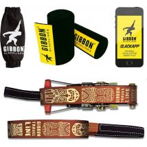 Set Slackline Travel Line - 12,5m - Gibbon - Marron