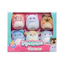 Squishville - Pack 6 Peluches Mini Squishmallows Honour Squad 5 Cm - Jazwares