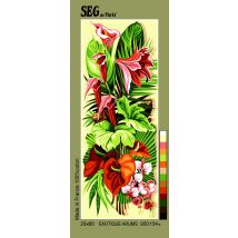 Canevas Antique Exotiques Arums 25x60cm - SEG