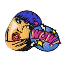Ecusson Thermocollant Pop Art Wow 4.5x3.5cm - Mediac