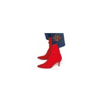 Ecusson Thermocollant Avec Strass Rose Rouge Xl 7x9cm - My mercerie