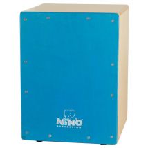 Cajon Nino 33cm Bouleau, Facade Bleu - Nino Percussion