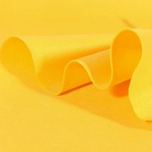 Tissu Feutrine 90 Cm Jaune - Au Mètre - Craftine