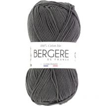 Pelote De Laine - Mistigris - 100% Coton Bio - 3mm - Tricot Et Crochet - Bergère De France - Bergere de France