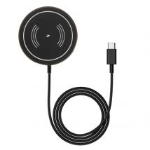 Chargeur Magsafe Iphone Puissance 15w Charge Rapide Indicateurs Led Linq Noir