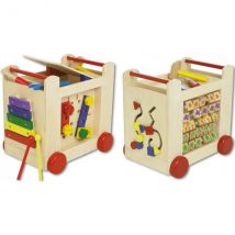 Beeboo - Chariot D'Activites En Bois - Jouet D'Eveil