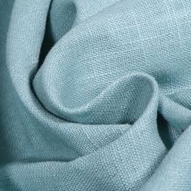 Tissu Ramie Lin Uni Bleu Céladon - Au Mètre - Craftine