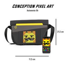 Sac Bandoulière Connecté Ecran Pixel Art Led Divoom