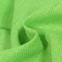 Toile De Jute Uni Vert Fluo - Au Mètre - Craftine