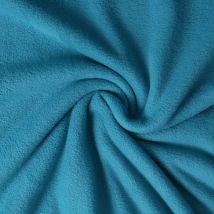 Tissu Polaire Doux Grand Froid Bleu Pétrole - Craftine