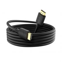 Swissten Câble Hdmi 2.1 Pour Tv 8k 60hz Connecteurs Plaqués Or 2m Noir
