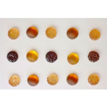 Strass Adhésif Givré 10mm Marron 15 Pièces - Graine Creative