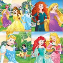 4 Puzzles Progressifs - Educa - Malette Puzzles Progressifs Disney Princess - Educa