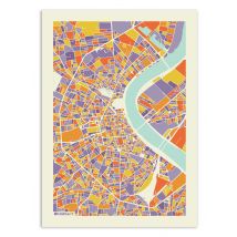 Affiche - Bordeaux Rainbow Map - Muzungu - Wall Editions