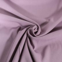 Tissu Viscose Twill Extensible Uni Parme - Au Mètre - Craftine