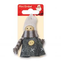 Figurines Décoration De Noël - Gris - Global Gift