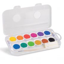 12 Peintures Aquarelle En Godet Ø 30 Mm - Primo