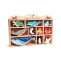 Set D'Animaux En Bois : Animaux Marins - Tender Leaf