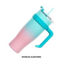 Mug De Transport - Xxl - 1,2l - Isotherme - Modèle Aléatoire - Paille Intégrée - Cook Concept