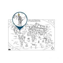 Coloriage Géant Pour Enfants L'Atlas 80 X120 Cm - LA MAISON DU CALENDRIER