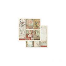 Pochette De 10 Feuilles Recto Verso Oriental Garden Stamperia Scrapbooking