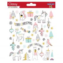 Stickers Noël - Animaux Pastel - Global Gift