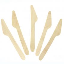 10 Couteaux En Bois - Biodégradable - Annikids