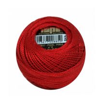 Coton Perlé Ispe N°8 - 10gr - Distrifil 498 Rouge Ecarlate