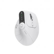 Souris Ergonomique Verticale Jomaa – Confort, Précision Et Double Connexion - Blanc - Soundswealth