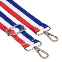 Bandoulière Sangle Tricolore 40x140cm Bleu Blanc Rouge - MyMercerie
