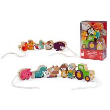 Perles A Enfiler Animaux De La Ferme - Jura Toys